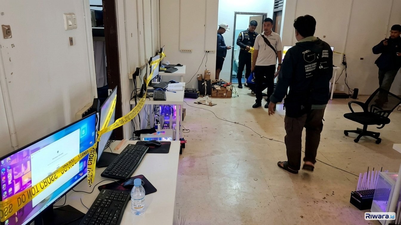 Rumah di kompleks KPAD Cijantung diduga digunakan sebagai lokasi judol